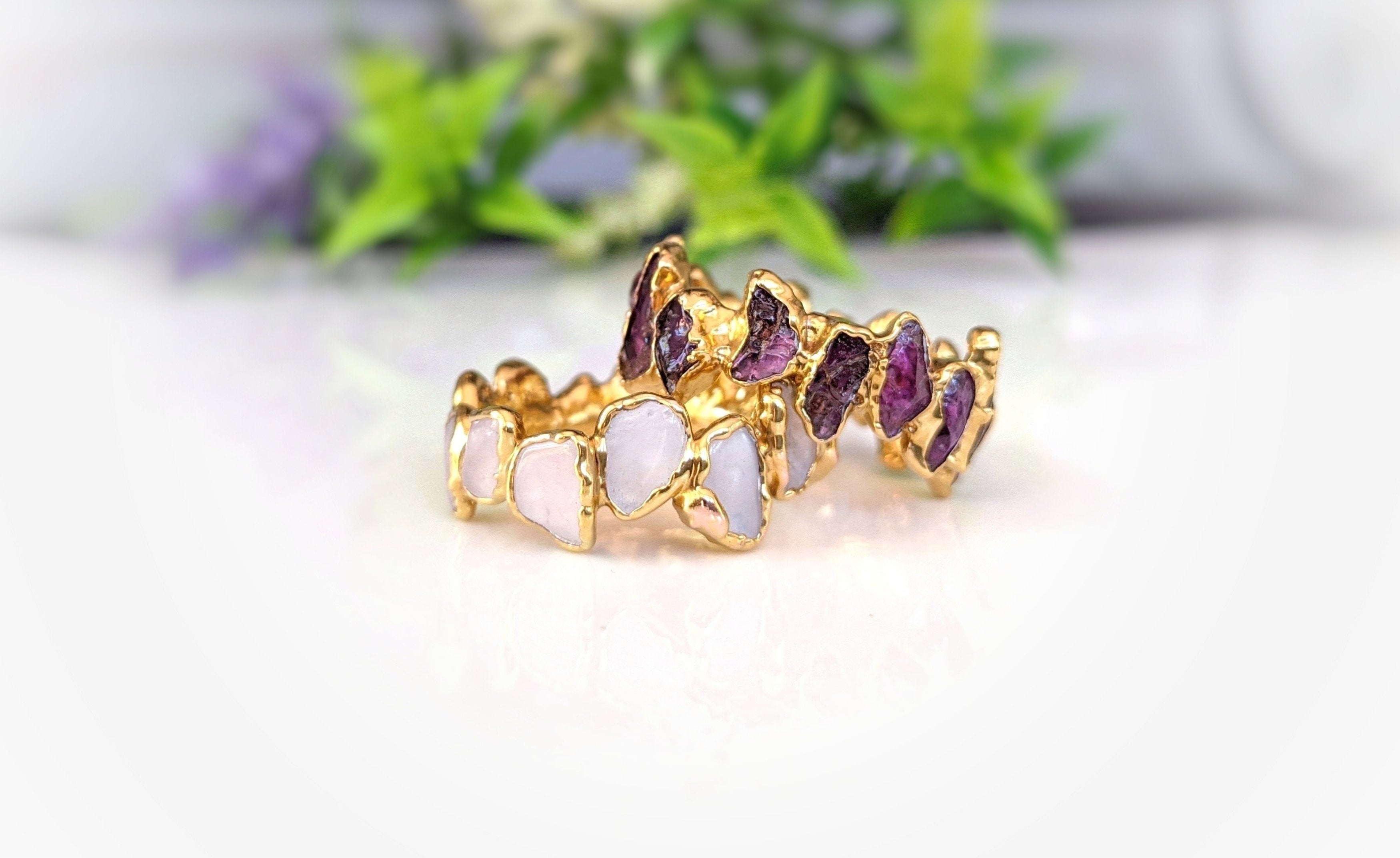 Gemstone Eternity rings