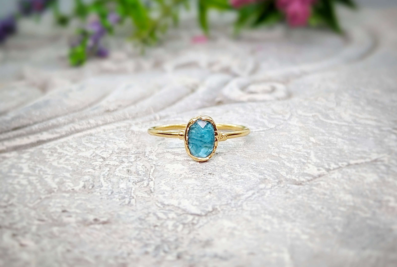 Natural and Raw Gemstone and Crystal Rings