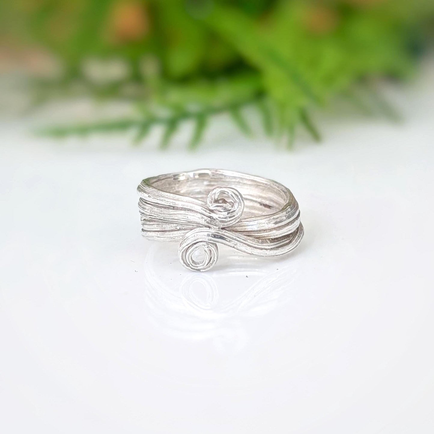 Molten Sterling Silver Ring