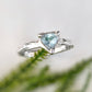 Solid Gold Aquamarine ring