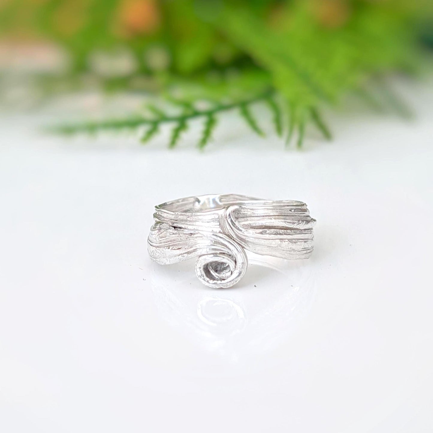 Molten Sterling Silver Ring