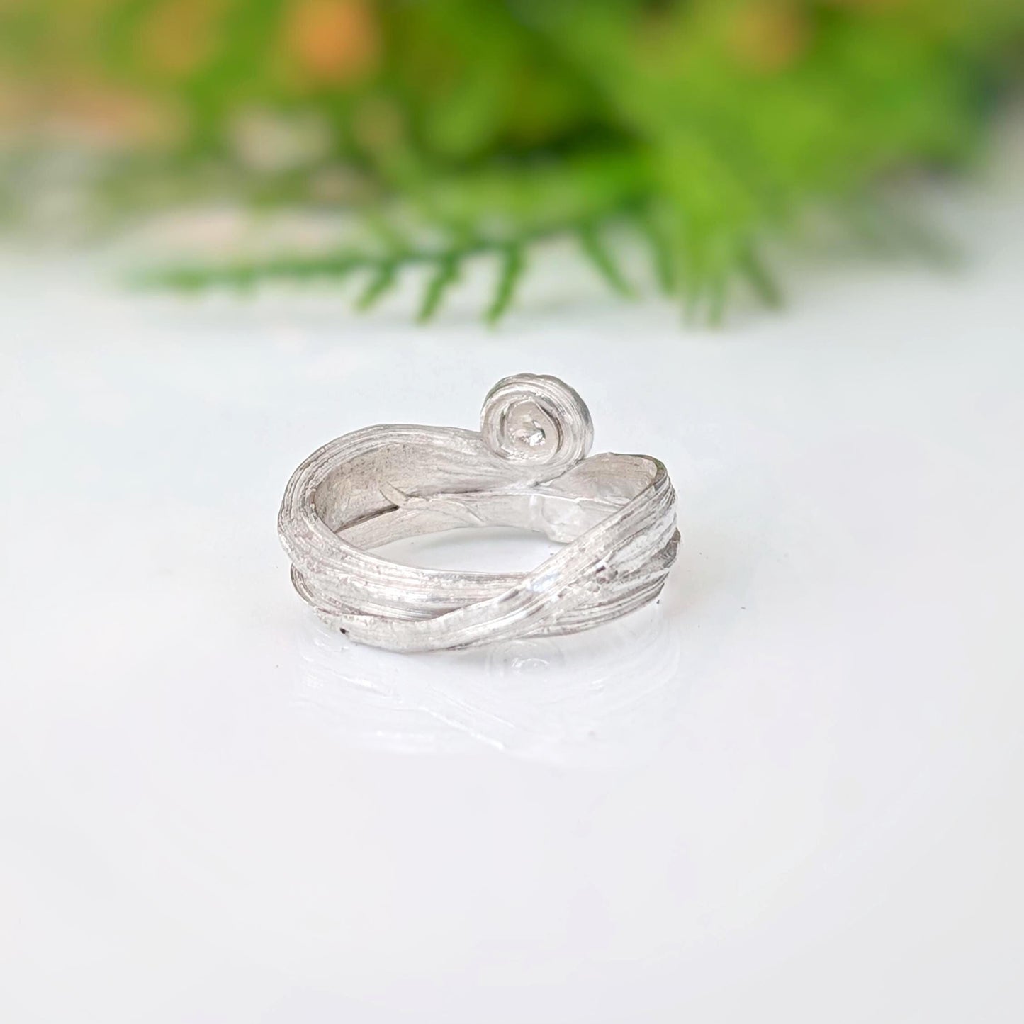 Molten Sterling Silver Ring