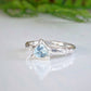 Solid Gold Aquamarine ring