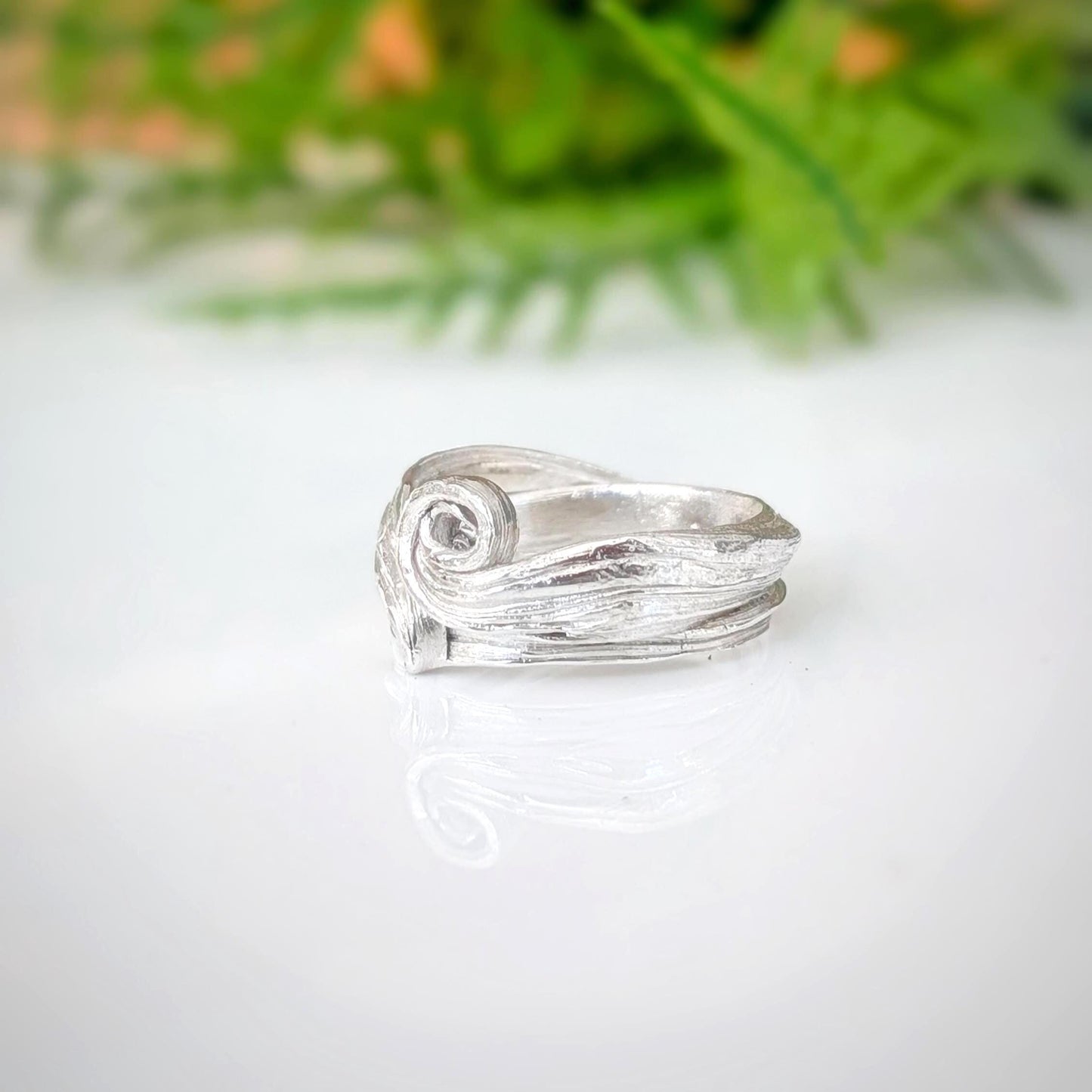 Molten Sterling Silver Ring