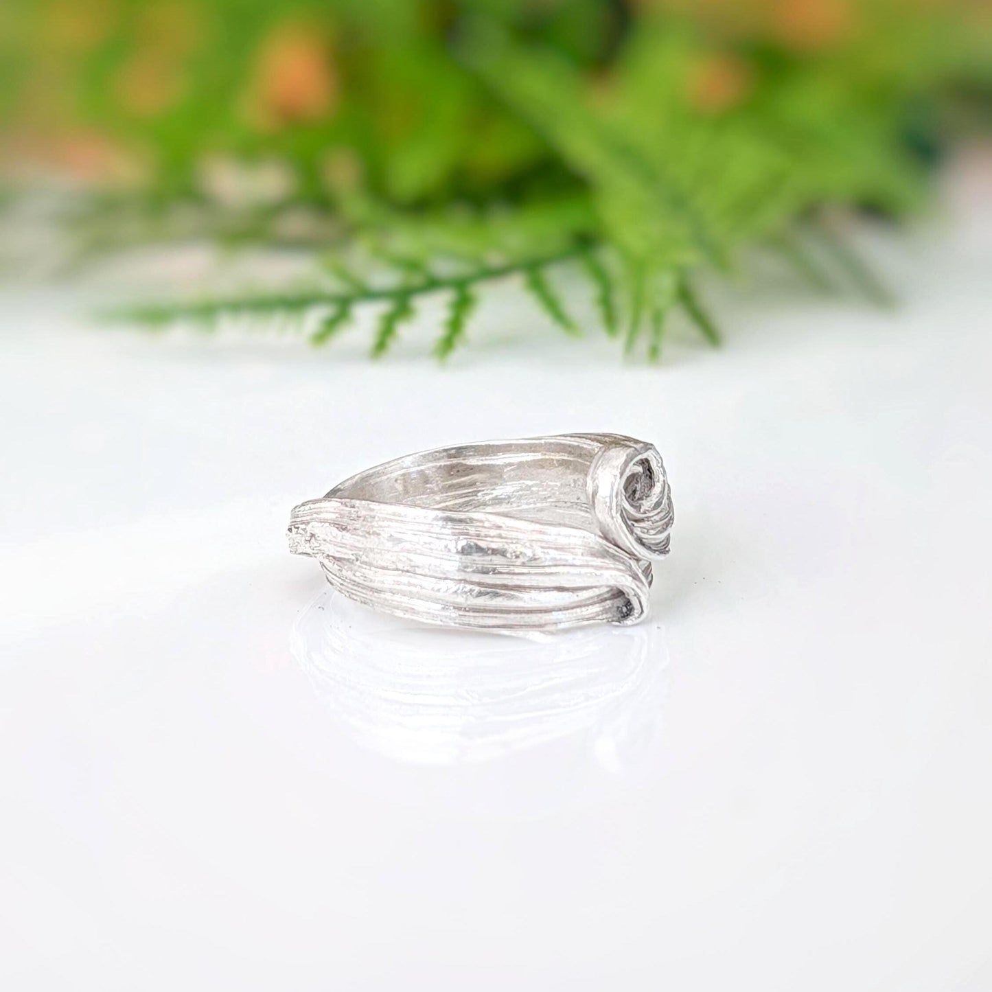 Molten Sterling Silver Ring