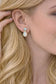 Aquamarine and Opal stud earrings