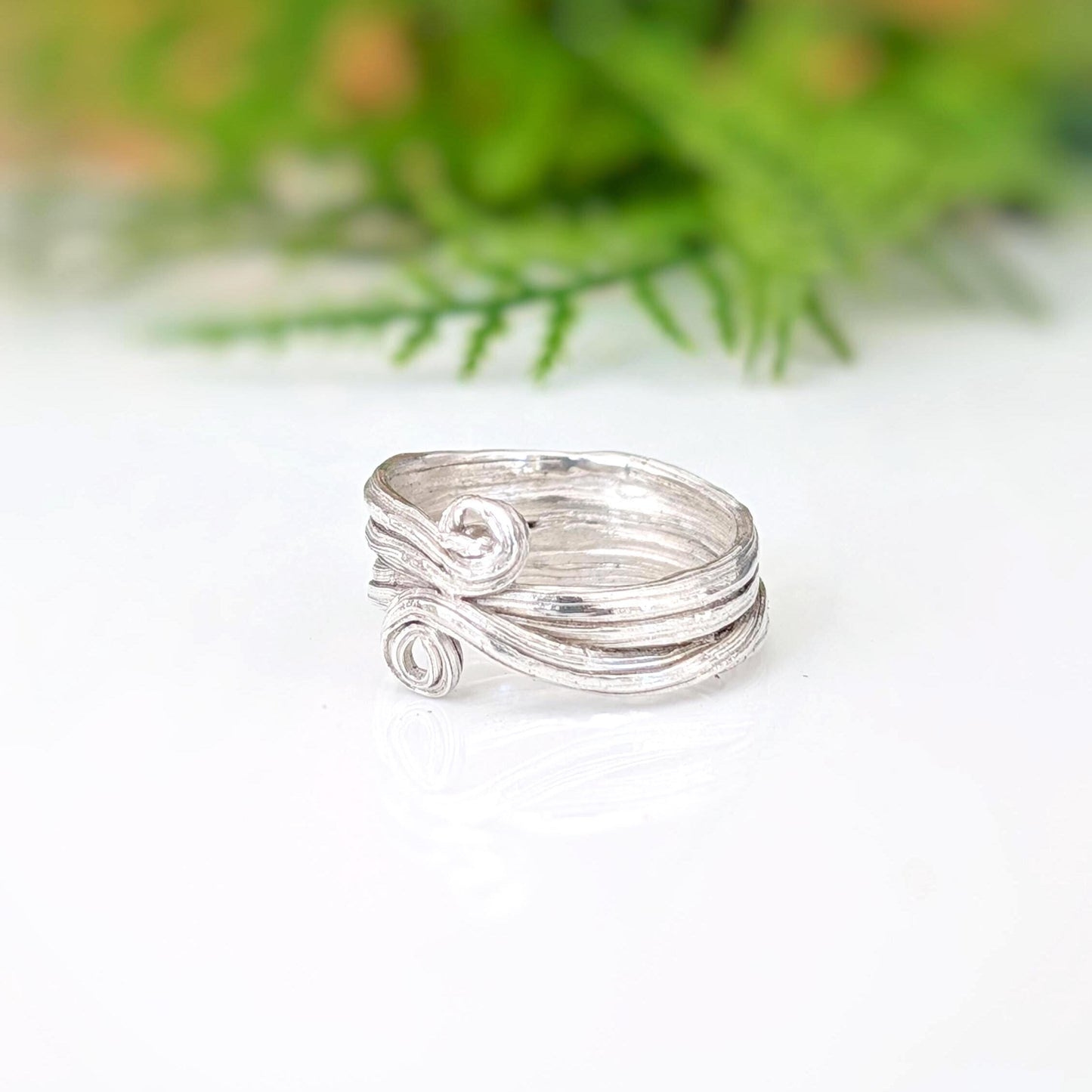 Molten Sterling Silver Ring
