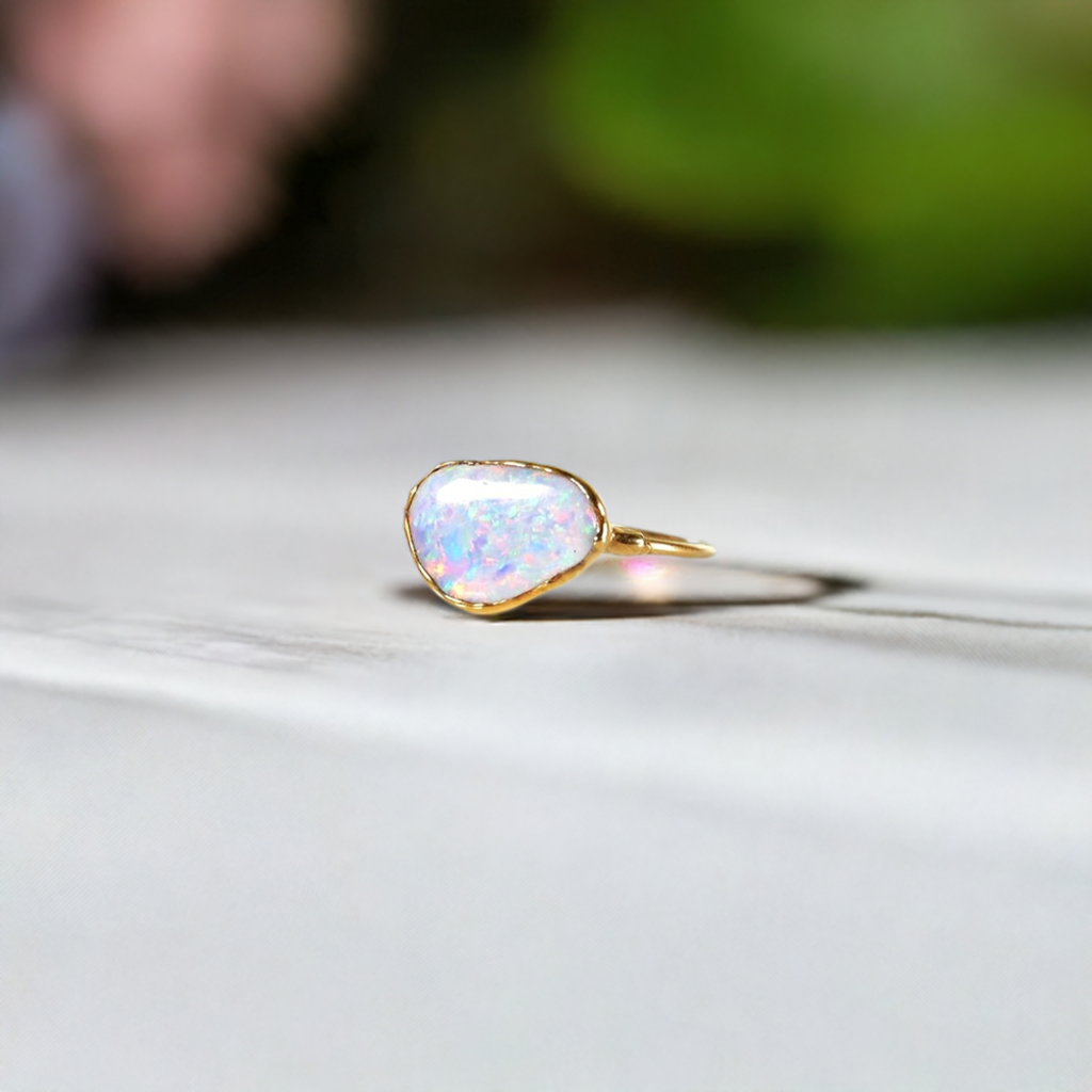 Australian Opal ring - Moondrop Creations