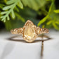 Citrine ring in Solid 14k Gold - Moondrop Creations