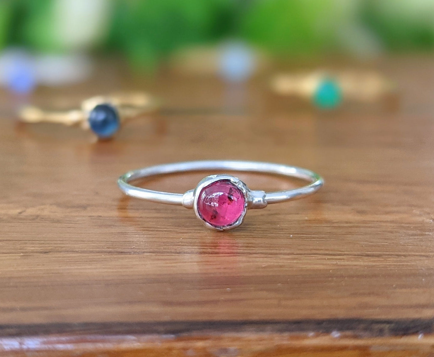 Ruby Gold ring, Gold Stacking ring, July Birthstone ring, Dainty ring, Birthday Gift for her, Minimalist ring, Boho ring, Engagement ring
