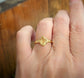Rustic Silver Citrine ring