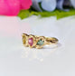 Solid Gold multi Tourmaline ring - Moondrop Creations