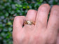 Textured Molten Gold wedding ring - Moondrop Creations