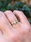 Rustic Gold diamond engagement ring