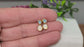 Raw Aquamarine and Opal stud earrings