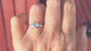 Solid Silver Aquamarine ring