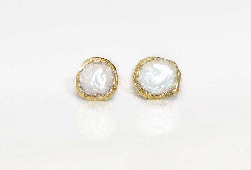 18K White Gold Pearl Halo Diamond Earrings | Brilliant Earth