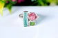 Raw Blue, Pink and Green Tourmaline Cluster Ring uniquely set in Fine 99.9 Silver