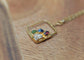 Unique Personalized Family Birthstone necklace in unique 18k Gold setting