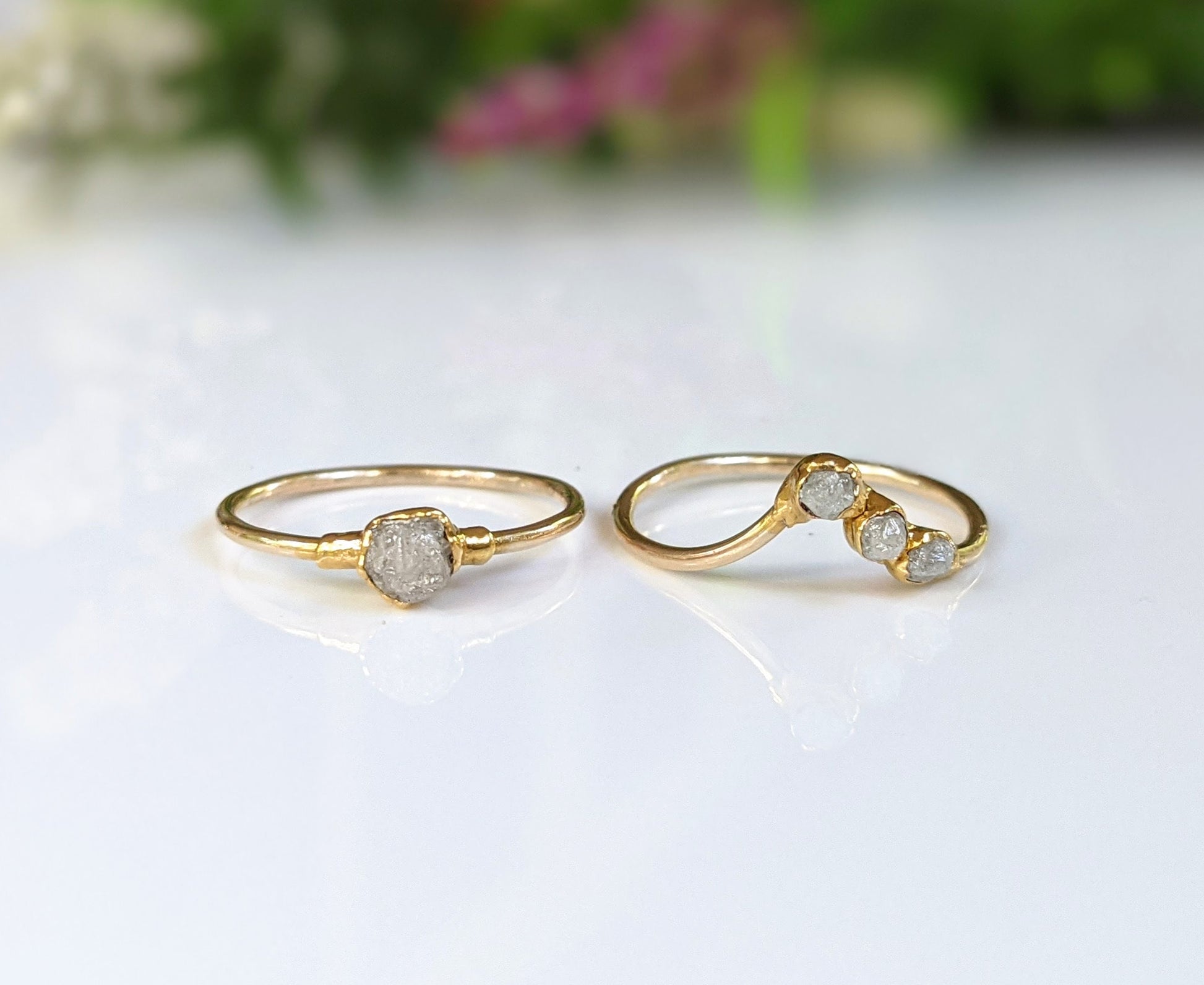 Wedding Diamond Rings 18k Solid Yellow Real Gold Jewelry(au750) Women  Popular Beauty Sharing Private Server All-match Single - Rings - AliExpress