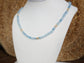 Aquamarine Bead Necklace with 14k Gold components