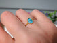 Blue Tourmaline ring - Moondrop Creations