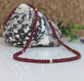 Ruby Bead Necklace with 14k Gold components