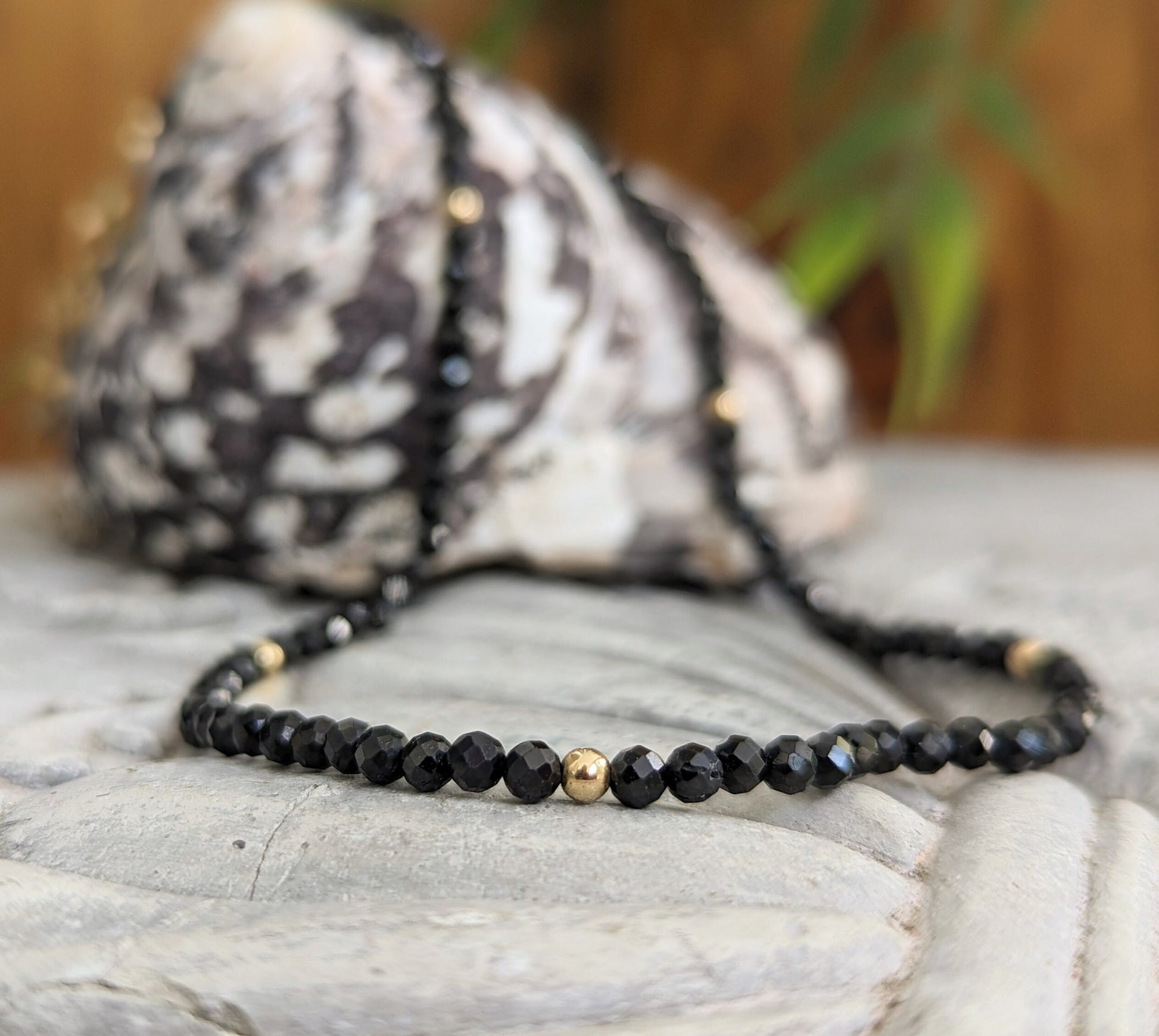 Buy Multi-color Southsea Pearls And Black Spinel Necklace, Gloden pearl  & Black Pearl Necklace, Black Gemstone Gold Filled Accent Necklace  Online at desertcartINDIA