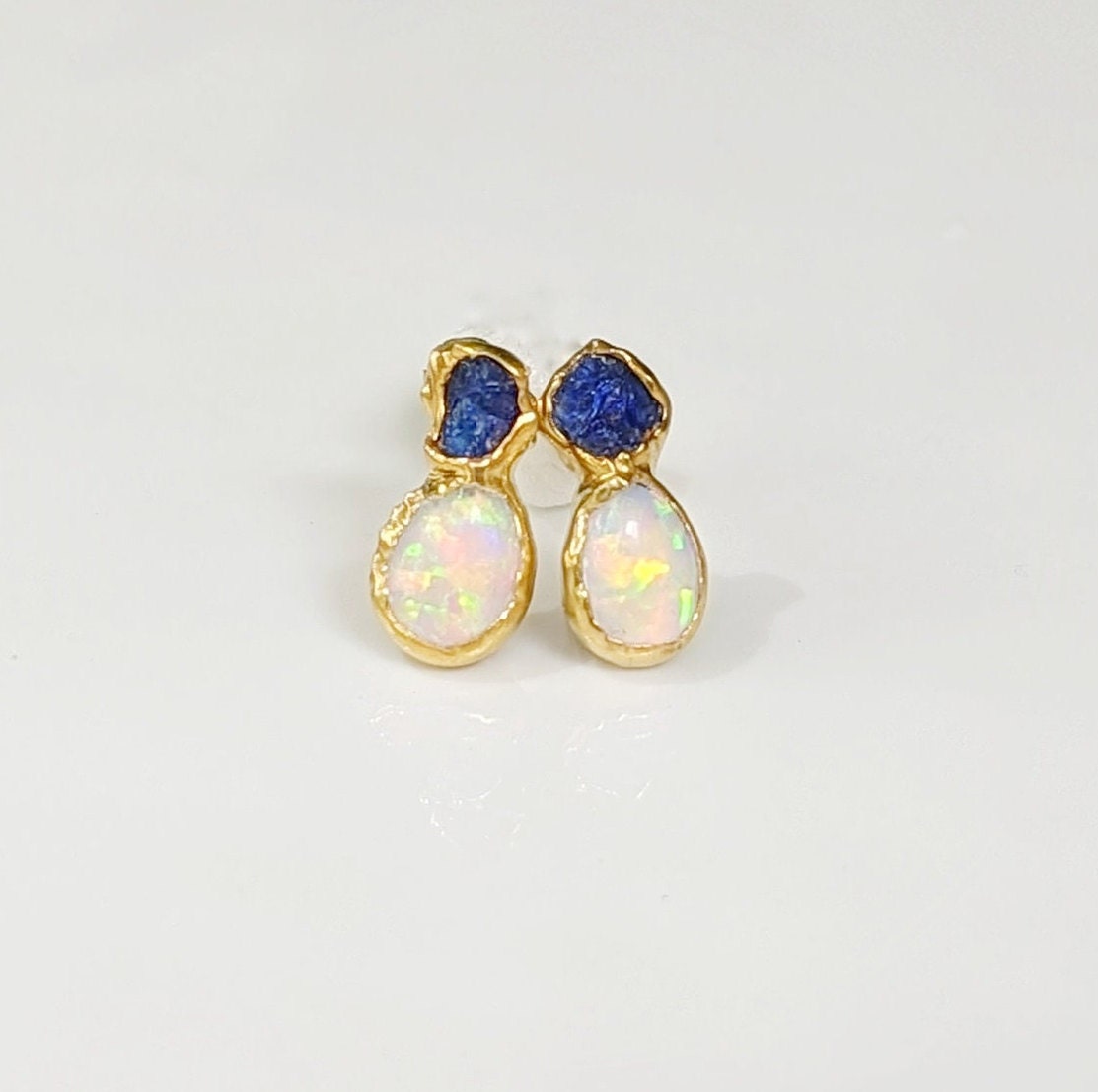 Opal Doublet Earrings #3030 – RedEarthOpal